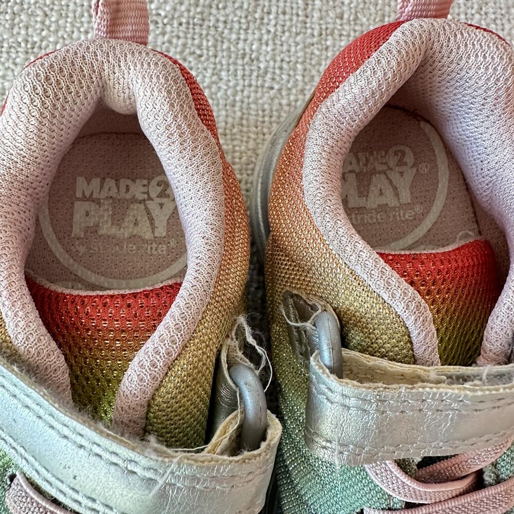 Stride Rite Made to Play Pastel Sneakers GUC Toddler 7 - Picture 5 of 6